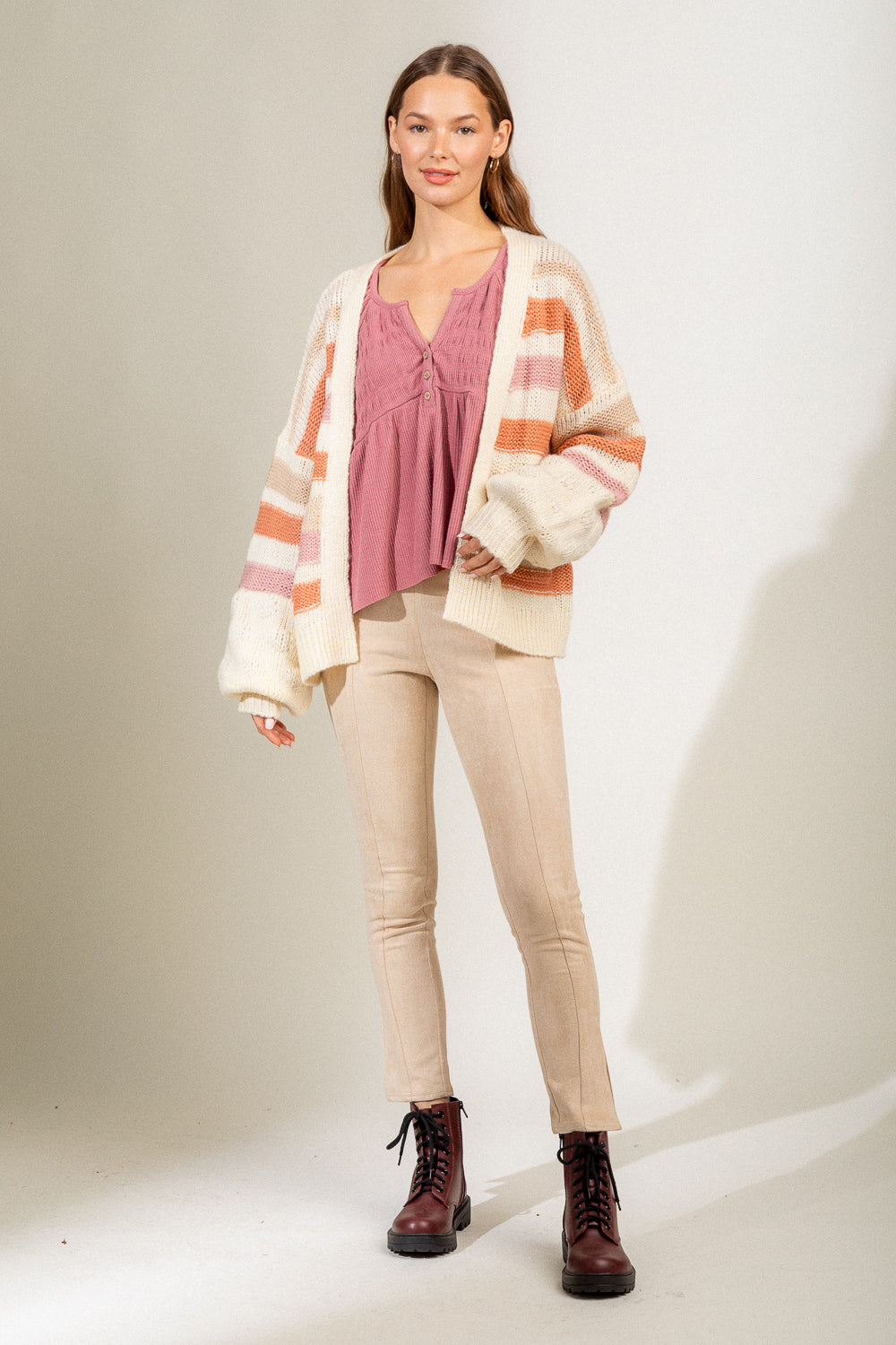 Bottom Line Cardigan - Ivory