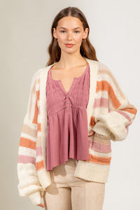Bottom Line Cardigan - Ivory