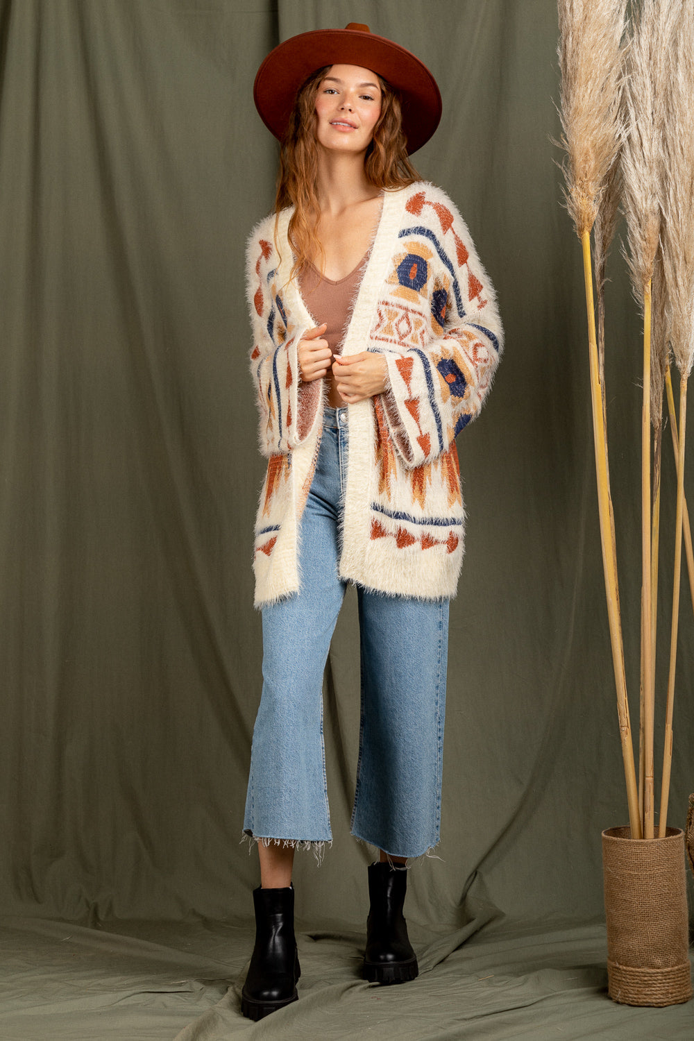 Fuzzy Thinking Cardigan - Cream