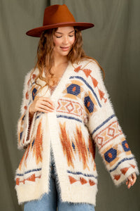 Fuzzy Thinking Cardigan - Cream