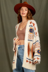 Fuzzy Thinking Cardigan - Cream