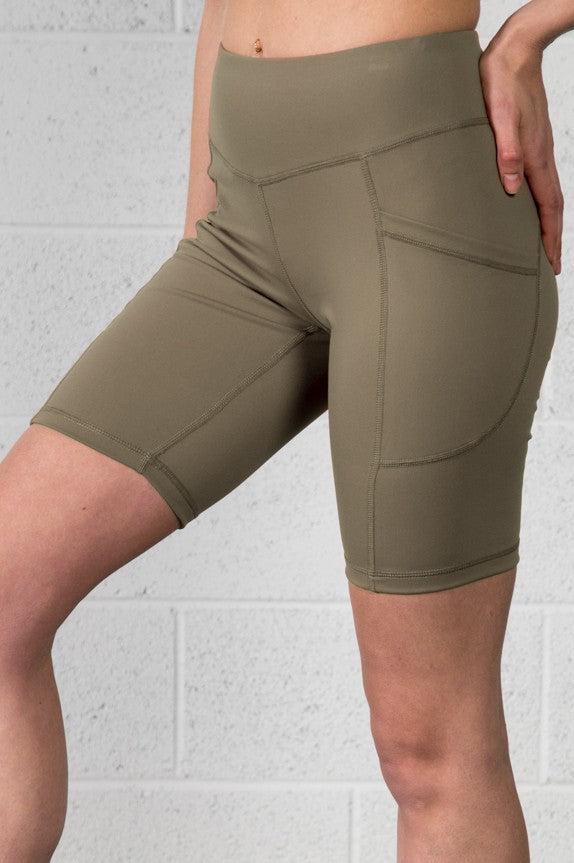 Race Ya Biker Shorts - Olive