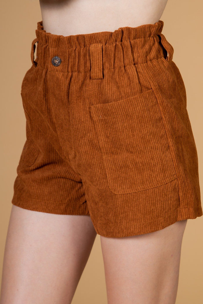 How Cord It Be Shorts - Camel
