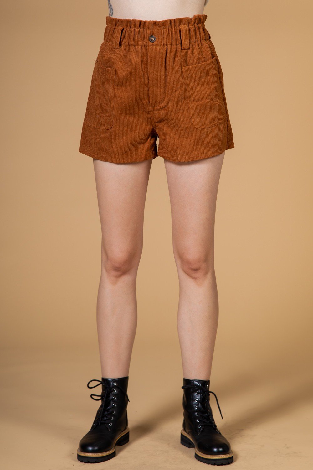 How Cord It Be Shorts - Camel
