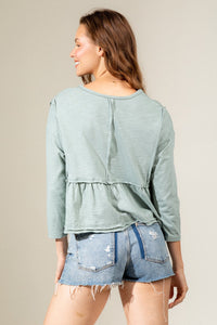 Growing Pains Top - Sage