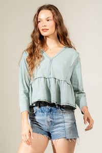 Growing Pains Top - Sage