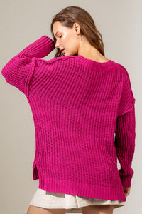 Up The Ante Sweater - Hot Pink