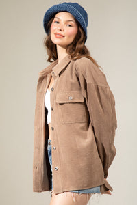 Open Season Shacket - Mocha