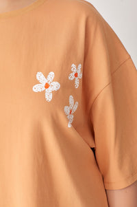 "Today Is A Good Day" Tee - Apricot