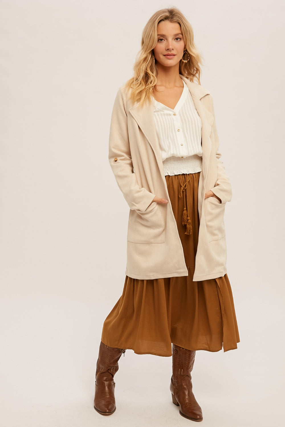 Live It Large Jacket - Ecru