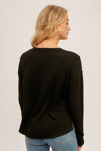 Sigh Of Relief Top - Black