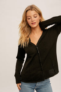 Sigh Of Relief Top - Black