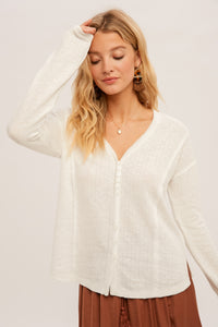 Sigh Of Relief Top - White
