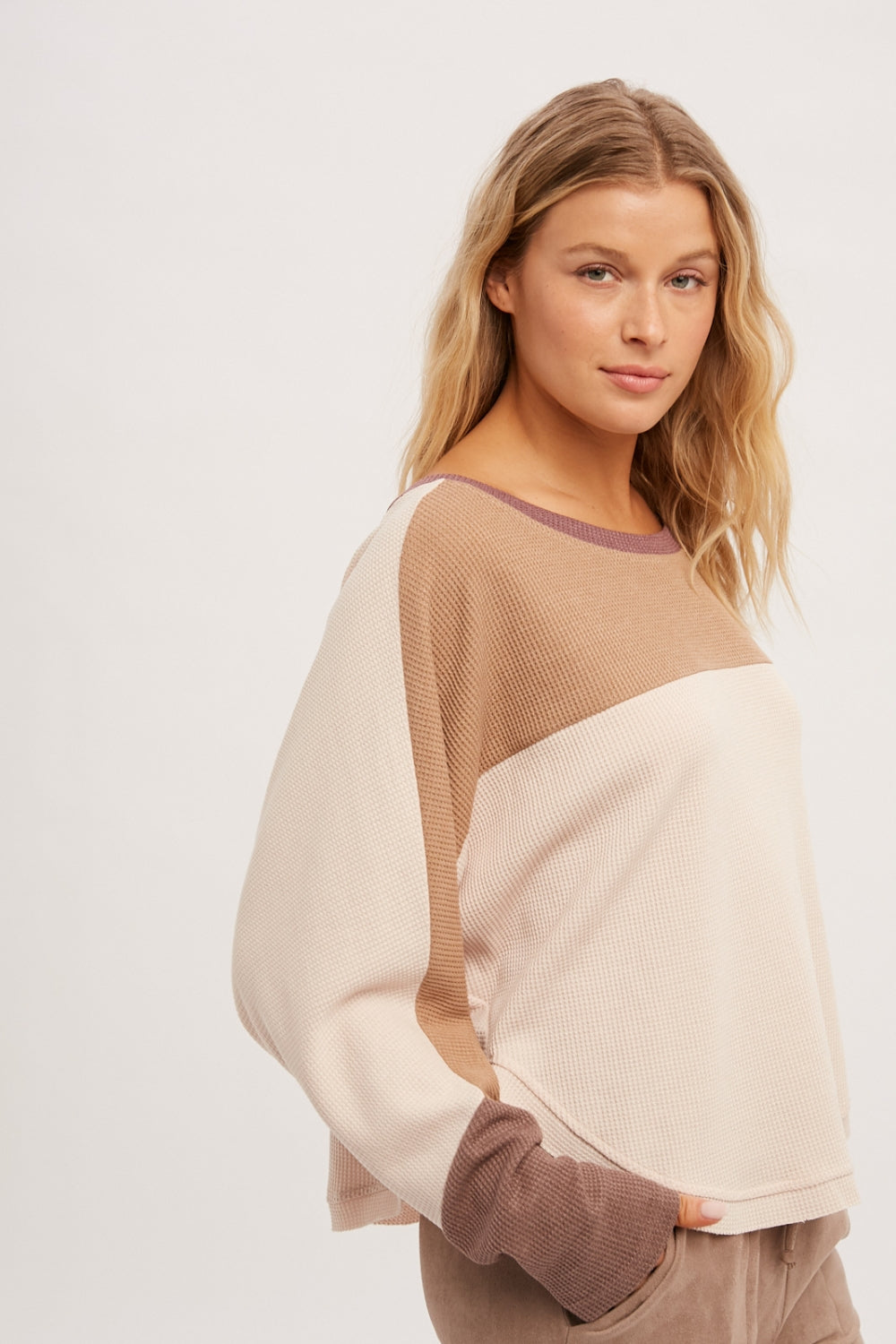Box Of Tricks Top - Camel/Cream