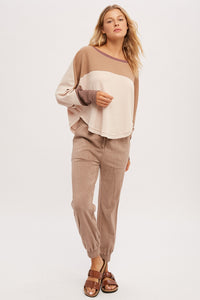 Box Of Tricks Top - Camel/Cream