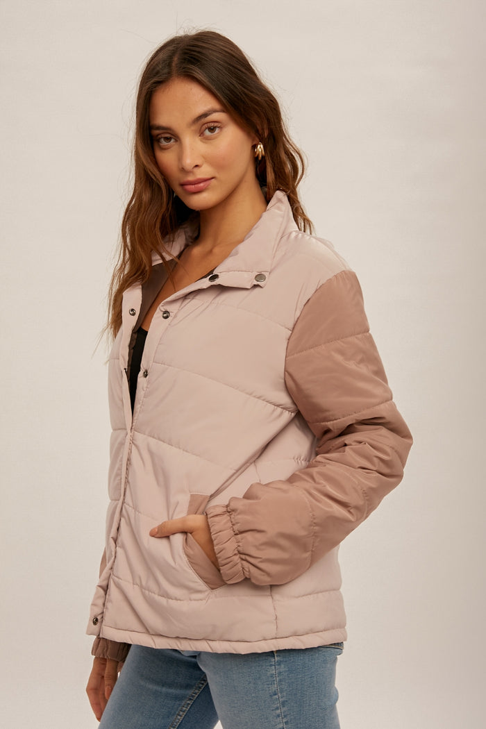 On The Flip Side REVERSIBLE Jacket - Pink Mix