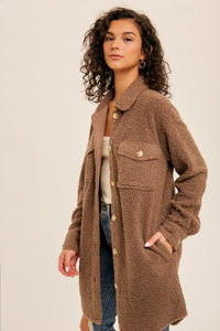 Some Like It Hot Shacket - Mocha