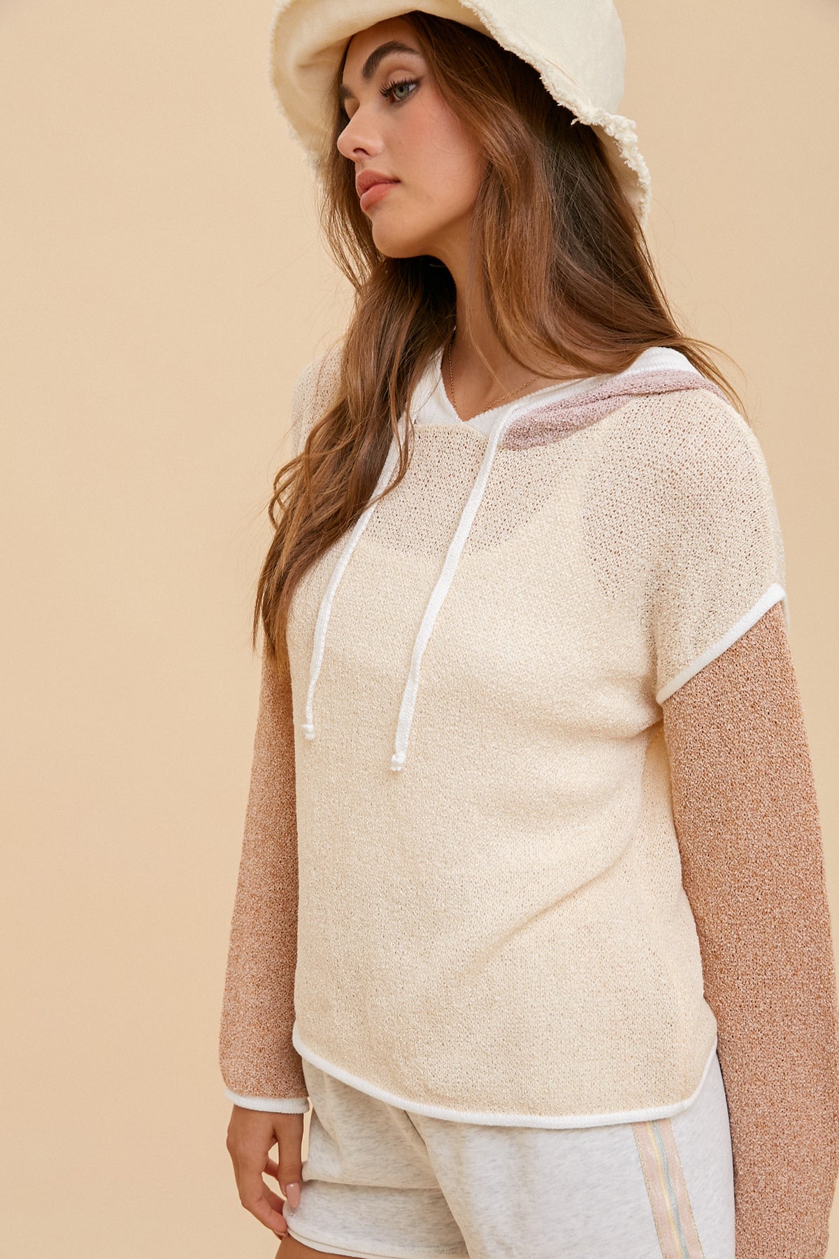Bold Moves Hoodie - Taupe Mix