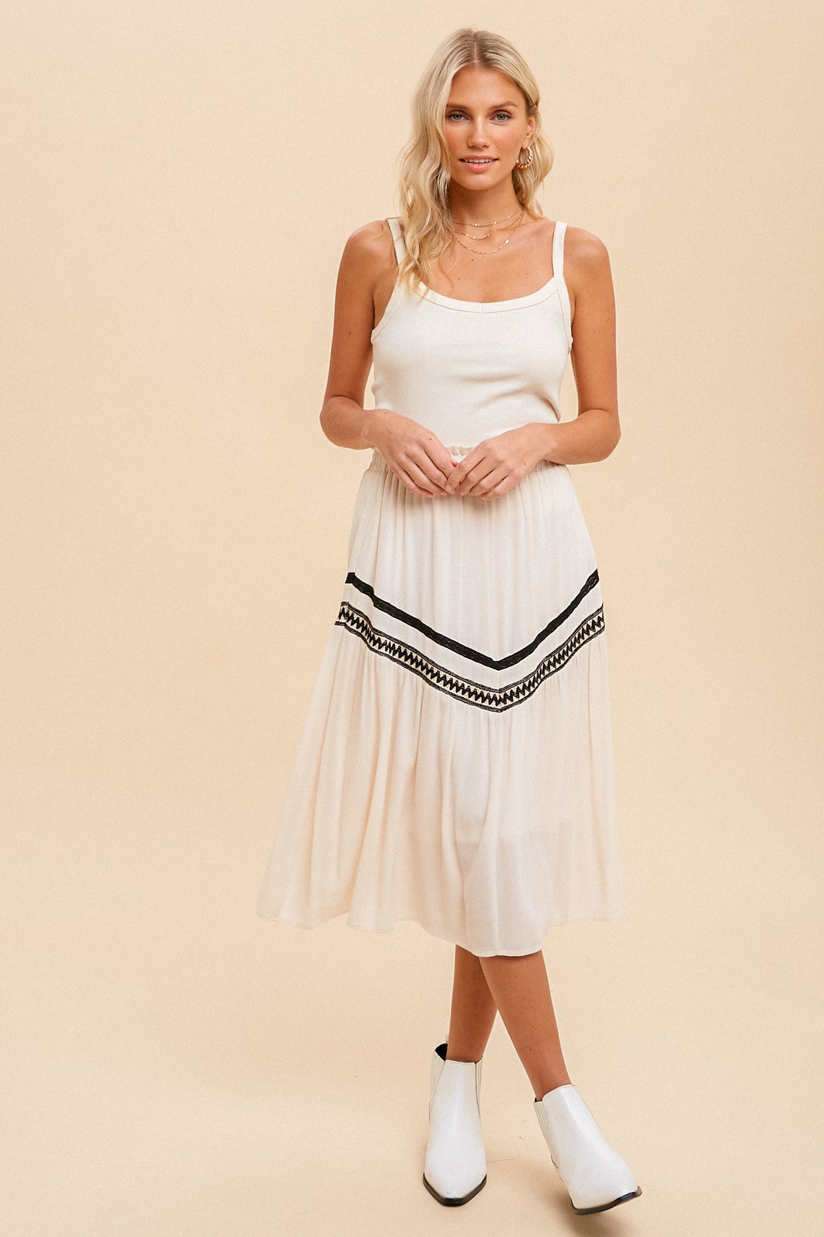 Whispers Of Wind Skirt - Ecru