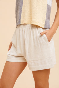 Easy Does It Shorts - Oatmeal