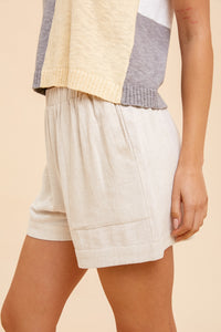 Easy Does It Shorts - Oatmeal