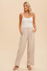 Back In Business Pants - Oat