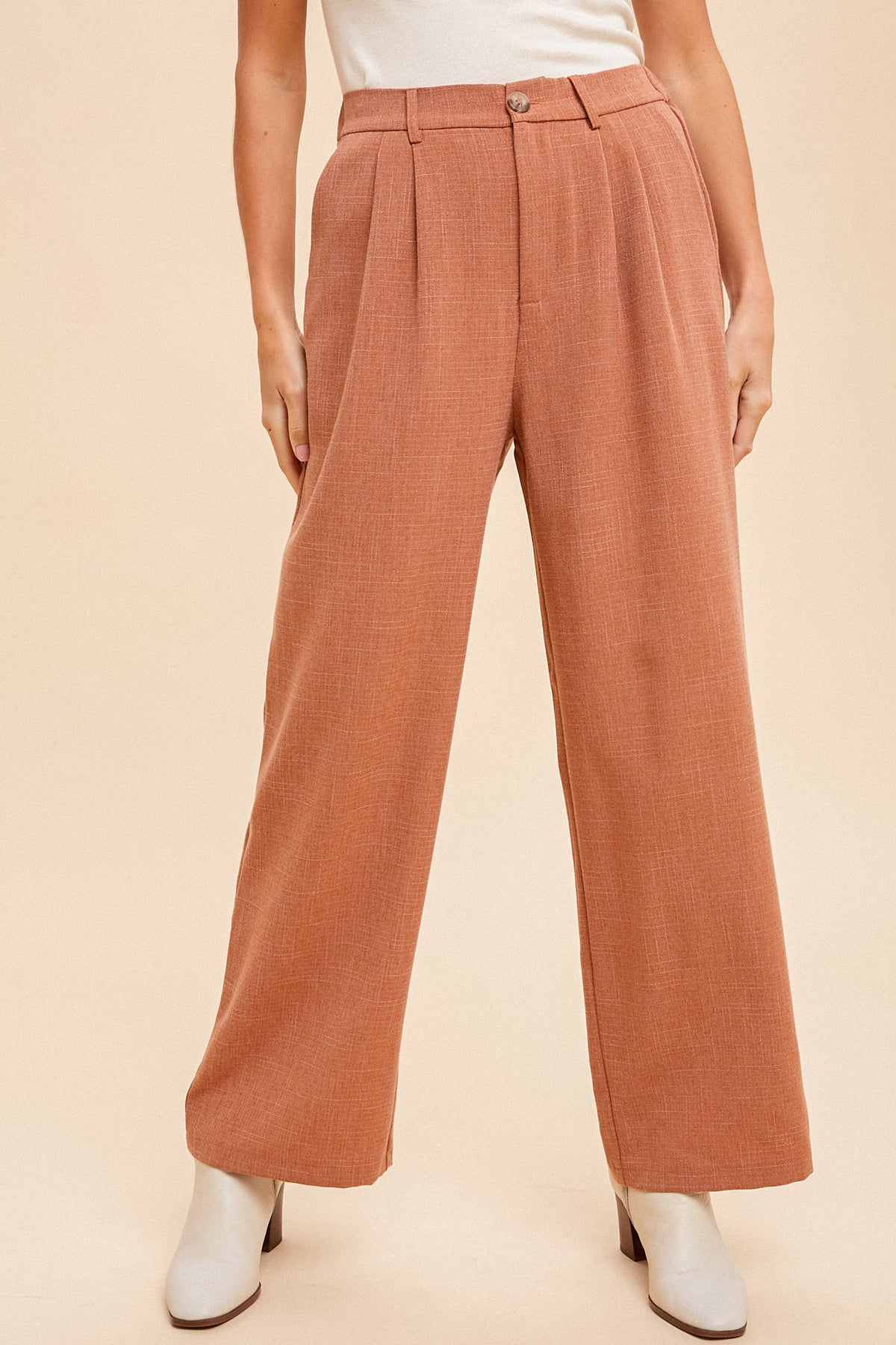 Back In Business Pants - Teracotta
