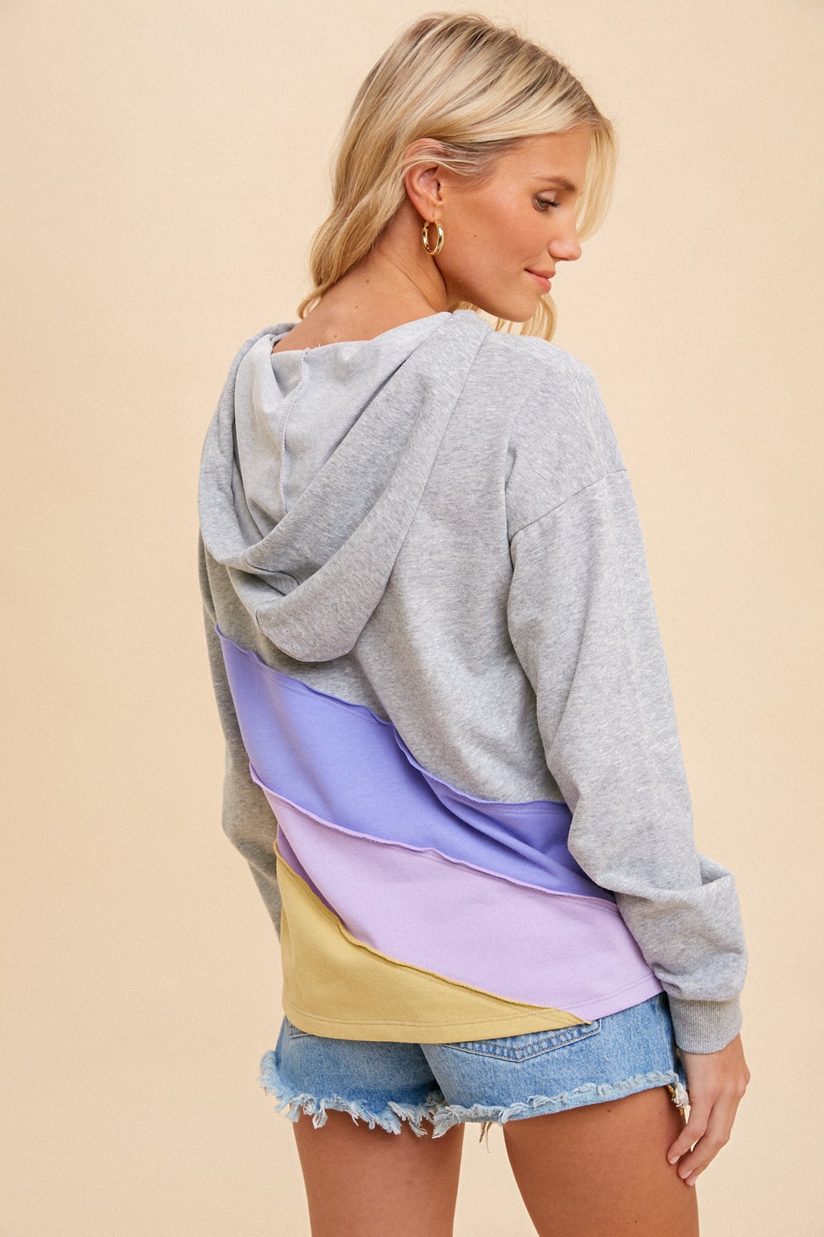 Brightly Beam Hoodie - Lavender Mix