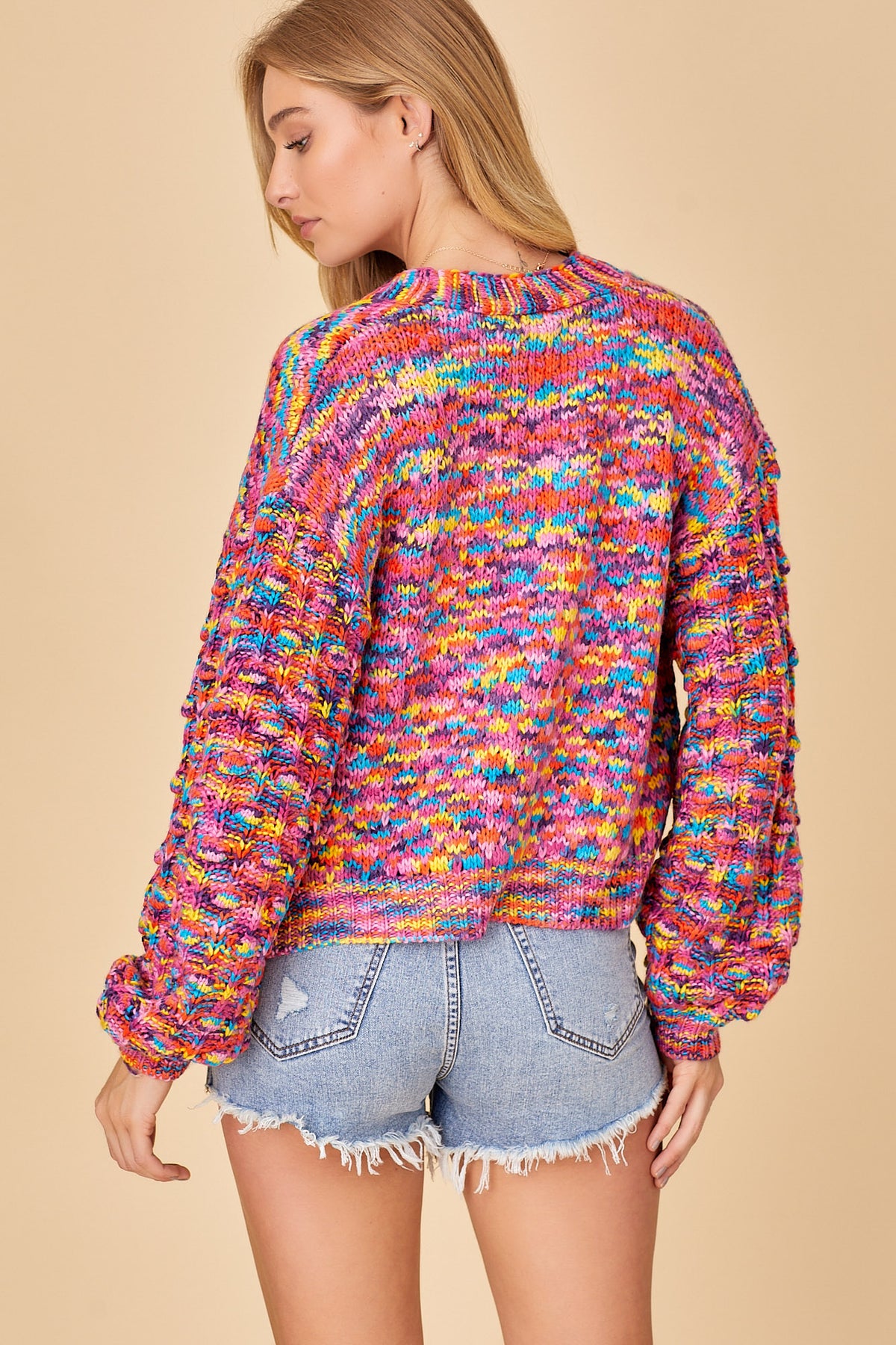 Fun and Games Cardigan - Purple Mix