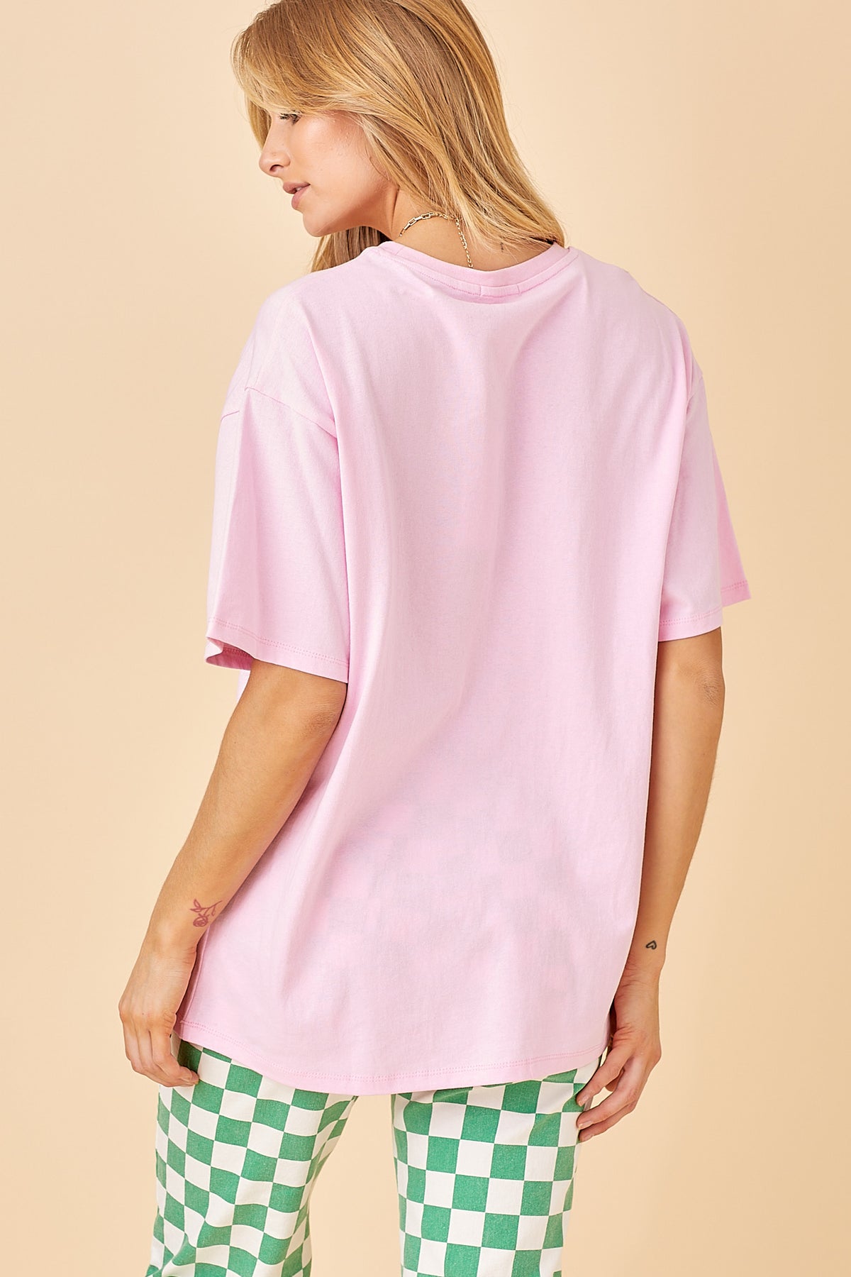 Happy Holidays Graphic Tee - Pink