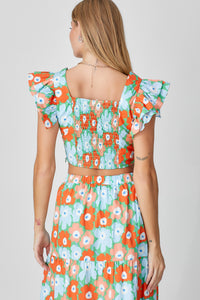 Vibrant Blooms Top - Green