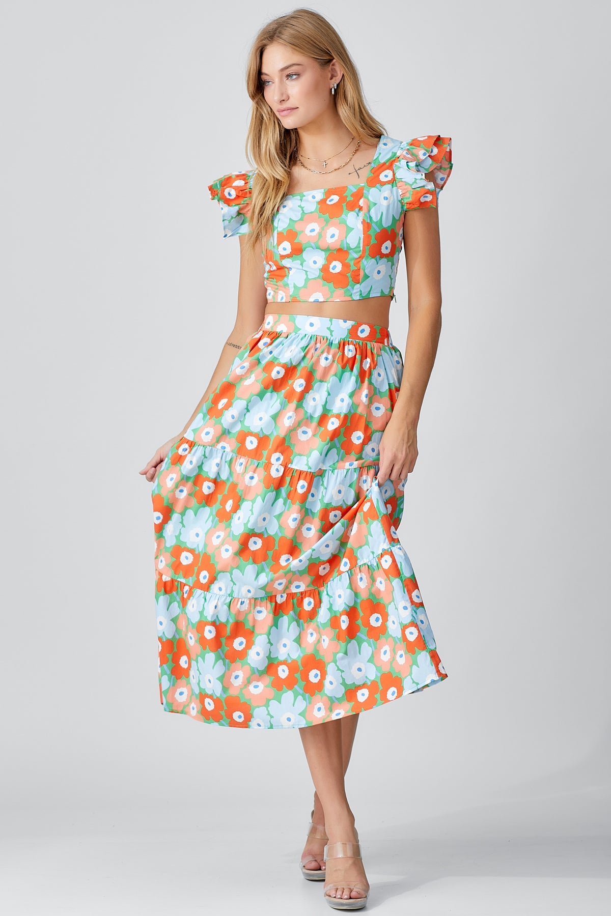 Vibrant Blooms Top - Green