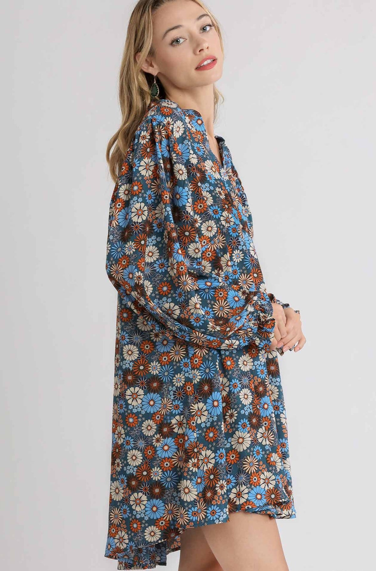 Walk In The Park Dress - Teal