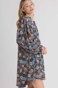 Walk In The Park Dress - Teal