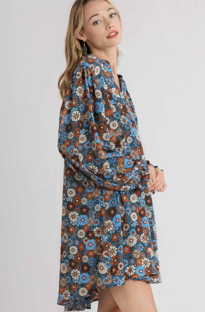 Walk In The Park Dress - Teal