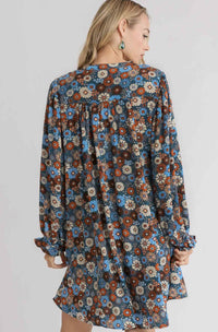 Walk In The Park Dress - Teal