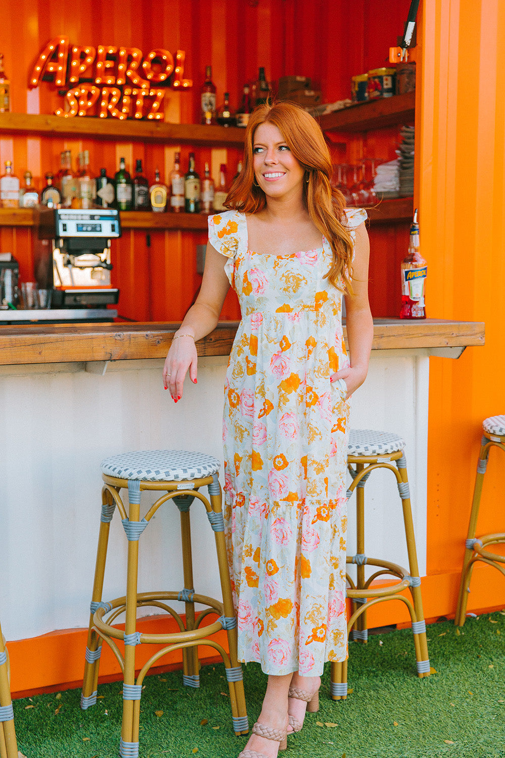 Sunny Skies Maxi Dress - Orange