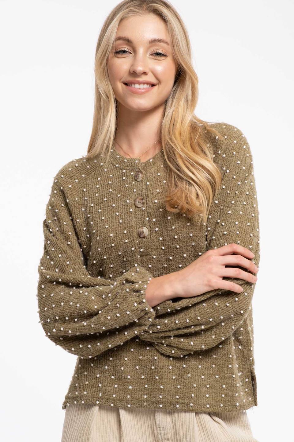 Special Touch Top - Olive