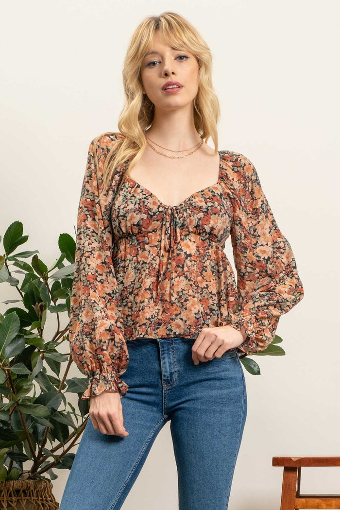 Cutest In The Orchard Top - Brown