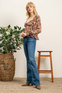 Cutest In The Orchard Top - Brown