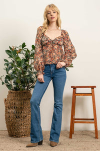 Cutest In The Orchard Top - Brown