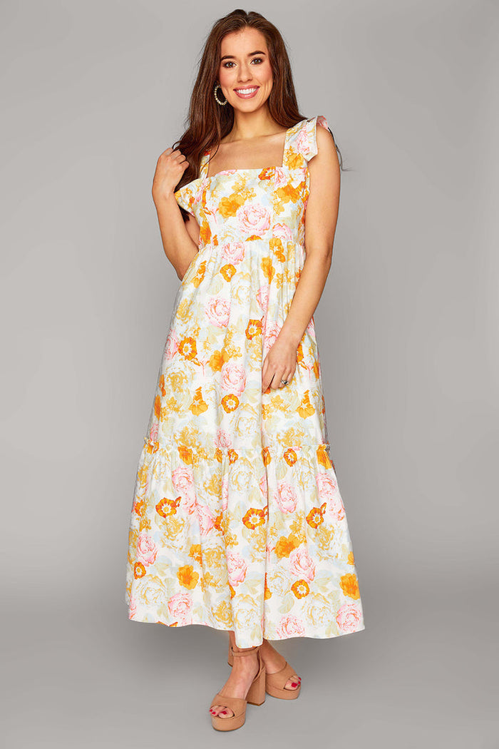 Sunny Skies Maxi Dress - Orange