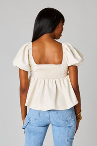 Blowing Kisses Top - White