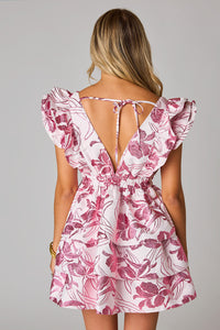 Petals In The Wind Dress - Rose