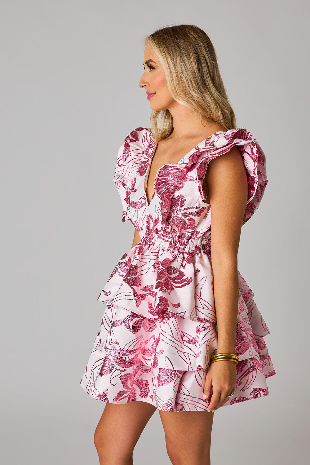 Petals In The Wind Dress - Rose
