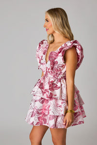 Petals In The Wind Dress - Rose