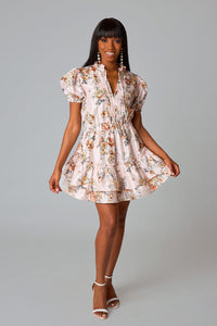 Land Of Enchantment Dress - Peach