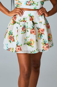 Fortune's Hand Skirt - Rose