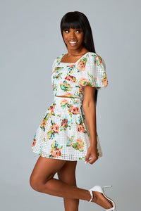 Fortune's Hand Skirt - Rose