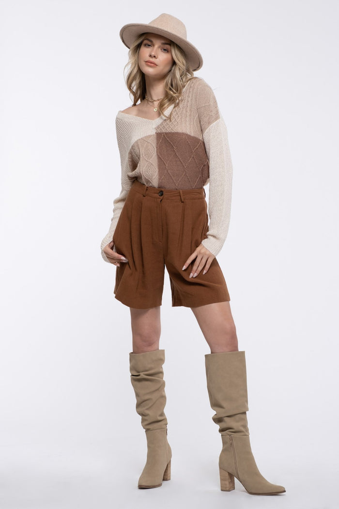 Town Square Top - Khaki